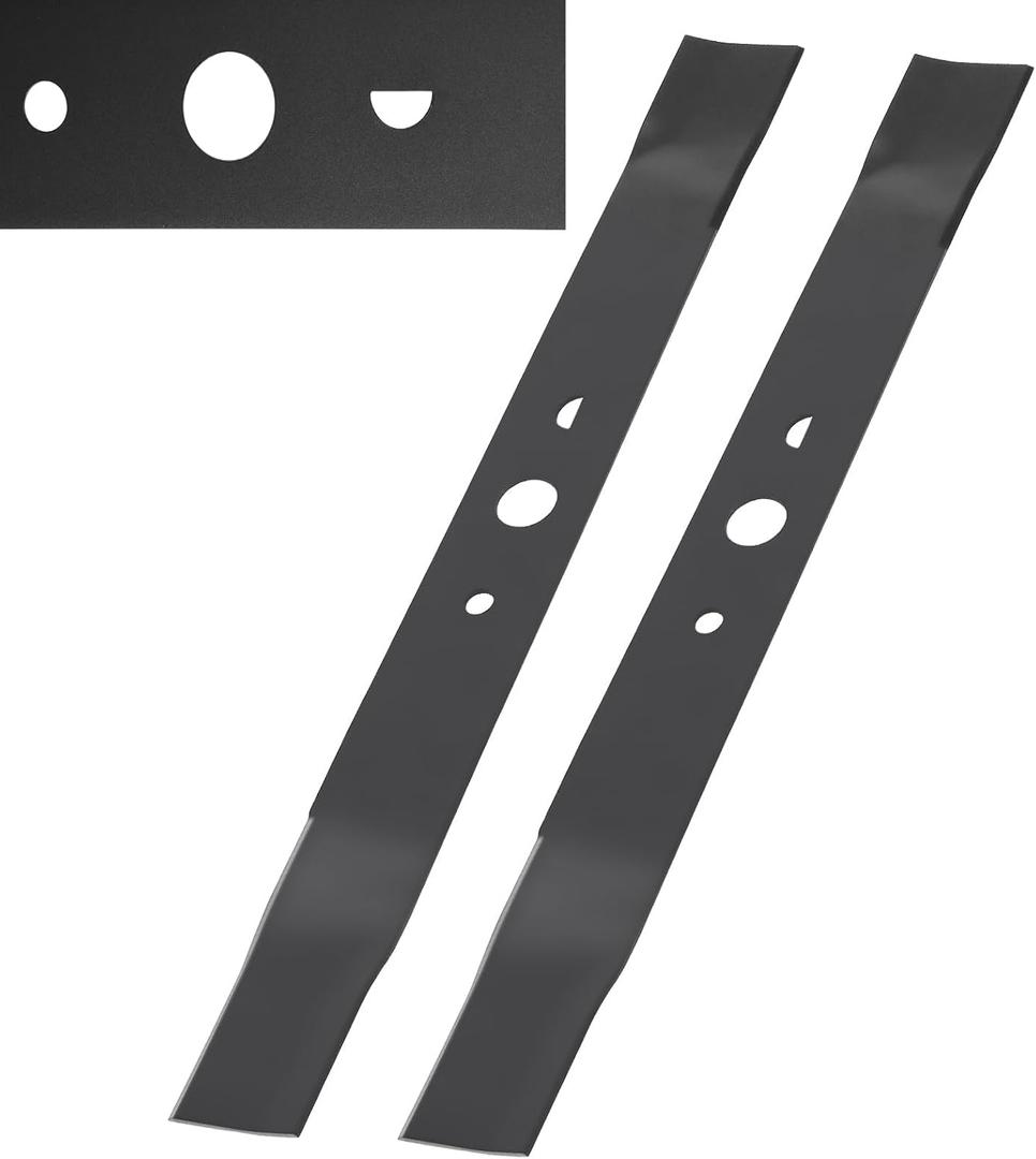 20 Inch Lawn Mower Replacement Blade Compatible with Ryobi 40V Brushless RY40180, RY40190, RY401110 Model Mowers, Replaces AC04020, HalfMoon + Round Center Hole