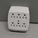 Addtam Surge Protector Outlet Extender, 6-Outlet Splitter with 4 USB Wall Charger(2 USB-C Ports), Multi Plug Wall Outlet 1800J Power Strip for Home Office Dorm Room Essentials