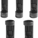 SCUARI 5PCS Strut Nut Socket,18MM 19MM 21MM 22MM 24MM Strut Nut Socket,Car Accessories Strut Sockets,Suspension Strut Sockets Tool with 12 Point 1/2" Drive,Used to Dismounting and Mounting Strut Nuts