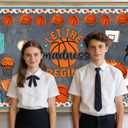 2 x Basketball Bulletin Board Decorations - Sports Classroom Decorations, Basketball Game Paper Cutouts Set for Chalkboard, School Office Wall Background Decor Supplies