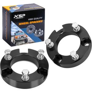 KSP 2" Tundra Leveling Kit, Front Lift Kits for Toyota Tundra 1999-2006, Off-Road Suspension Upgrade with 2in Front Aluminum Spacers, 2 inch Toyota Suspension Lift Strut Spacers for 2WD 4WD 2pcs