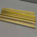 5 Pack 16" (400mm) Overall Length Overall Length Edge Finger Pull, Brushed Brass Aluminium Hidden Furniture Wardrobe Cabinet Drawer Pull Long Concealed Furniture Closet Door Handle, 3699S