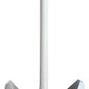 Clorox Toilet Plunger with Hideaway Holder Caddy Heavy-Duty Compact Design with Non-Skid Rubber Base for Bathroom Convenient Storage Toilet Unclogger, 6.5x19.5-Inch, White