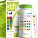 AAwipes Aquarium Ammonia Test Strips 8in1 |100 Strips | Quick & Accurate Water Testing for Freshwater & Saltwater Tanks Test pH, Carbonate, Alkalinity, Hardness, Chlorine, Nitrite, etc. (K02100)