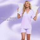 2 x Ruffle Pajama Set, Womens Button Down Pijama Sets Soft Comfy Short Pjs Cute Vintage Ladies Sleepwear (S)