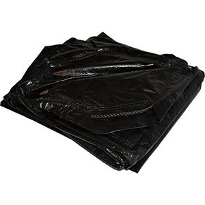 9' x 9' Dry Top Black Drawstring 8-mil Poly Tarp Item #500998