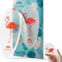 Glass Foot File Callus Remover for Feet, Flamingo Gifts for Women, Feet Scrubber Dead Skin Remover, Professional Pedicure Tools at Home, Heel Scraper for Cracked Heels Heavy Duty