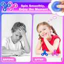 Fidget Spinner, Premium Spinners for Teen & Adults, Stress Relief and Focus Fidgets Toys, Smooth Anxiety Reducer Party Favors, Pocket Finger Spinner Stocking Stuffers