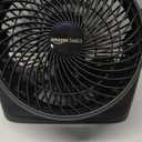 Amazon Basics Air Circulator Desk Fan for Bedroom, Home and Office, 90-Degree Tilt Head, 3 Speed Settings, Cooling, 35 Watts, Black, 11.1"W x 6.3"D x 10.9"H