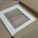 Prudiut 15 Pack 20x16 White Picture Mats, Frame Mattes for 11x14 Pictures Display Photo Frame Mat Core Bevel Cut Mat Board Show Kit for Photos, Prints, Artworks