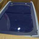 IRIS USA XX-Large High Sided Cat Litter Box, Scatter Shield, Navy