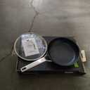 MsMk 9 1/2 Inch Small Egg Pan with Lid, Titanium and Ceramic Nonstick Omelette Pan,Scratch-resistant, Induction Egg Skillet, Oven Safe to 700F Pan for Cooking, Dishwasher Safe