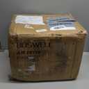 BOSWELL Glass Air Fryer, 7.5QT with Transparent Fry Bowl, Circulating Heating, Temperature Control, Air Fryer Roast, Dishwasher Safe (Black)