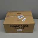 Square Wine Glasses Set of 12,10oz Large Champagne Flute, Square Unique White & Red Wine Goblets, Dishwasher-safe Clear (12)