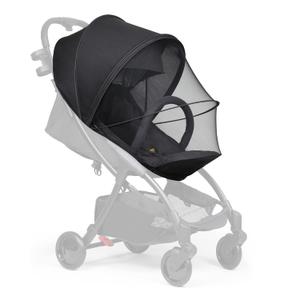 Beberoad Love Universal Stroller Sun Shade & Mosquito Net  2-in-1 Baby Stroller Cover with UV Protection & 2-Way Zipper for Infant Carriages, Prams, and Travel Strollers (Black)
