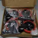 6 Inch Heavy Duty Caster Wheels Load 3000 Lbs with Brake Safety Dual Locking No Noise Wheels Swivel Casters Set of 4 (Free Screws)