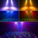 DJ Party Lights with Stand,Party Bar Light, Rotating Ball Disco Lights & Corlorful Par Light,Stage Lighting System Sound Activated for Bar Gig Move Band Dance Wedding Halloween Christmas