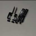 4 Pcs Desk Clamp, Pegboard Fixing Bracket Desktop Fixing Bracket, Office Game Home Desktop Accessories Brackets, Pegboard Organizer Metal Brackets (Black)