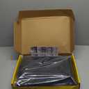 Garage Screen Doors for 2-Car Garage, Fiberglass 2300g/5.1 Lb Heavy Duty Magnetic Door Screen, Hands-Free with 6 Roll Up Straps for Patio, Outdoor, Gym, Sun House Porch, Black, 16x7 Ft