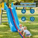 15 Ft Flexible Race Track for Kids with 2 Toy Cars, Safe US-Certified PVC Car Track Withstands Repeated Bending, Compatible with 1/64 Scale Model Cars and Powerful Suction Cups for Indoor and Outdoor