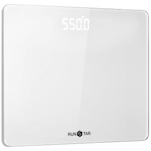 550lb Scale for Body Weight with Ultra-Wide Platform and Large LED Bezel-Less Display, Accurate High Precision Digital Bathroom Scale with Extra-High Capacity (Silver)