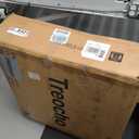 Treocho End Tables Living Room Set of 2, 24 Inch Square Side Table with 2-Tier Storage Shelf, Modern Nightstand for Living Room, Bedroom, Office, Black