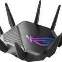 ASUS ROG Rapture GT-AXE11000 Tri-Band WiFi 6E Extendable Gaming Router, 6GHz Band, 2.5G Port, Triple-Level Game Acceleration, VPN Fusion, Subscription-Free Network Security, AiMesh Compatible