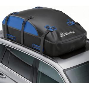 Asinking Car Rooftop Cargo Carrier Bag 20 Cubic Feet, 100% Waterproof Roof Bag Top Luggage Carrier for Any Vehicles with/without Rack Cross Bar, Includes Anti-Slip Mat +4 Door Hooks +Storage Bag +Lock