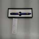 Majohn P140 Fountain Pen NO.8 Fine Nib, Brass Piston System Large Capacity Blue Acrylic Writing Pen with Box