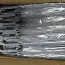 50 Pack Clear Wedding Umbrellas, Windproof Auto Open, 35.4-Inch POE Canopy