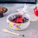 Adorable Easter Ceramic Candy Dish - Easter Bunny Candy Bowl, Dishwasher and Microwave Safe