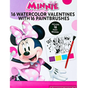 Minnie Mouse Valentine Exchange Cards with Watercolor Paint Activity, Classroom, Paper, Multi-Colored, 16 Count
 2 Pack