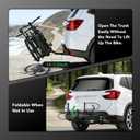 2-Bike Rack Hitch Mount, Fits E-Bikes, Fat Tires up to 5", 160lbs Tilting Hitch Mount Platform Rack for Cars SUVs Trucks -2" Receiver