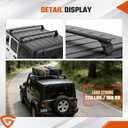 Roof Rack Cross Bars Compatible with Jeep Wrangler JK JL Gladiator JT 2007-2026 with Anti-Theft Metal Lock, 2 & 4 Door Heavy Duty Aluminum Crossbars Rooftop Cargo Kayak Bike Luggage Racks