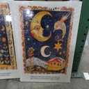 3 PCS Framed Girl and Floral Tree Poster, Canvas Print Art Boho Wall Art Painting Pictures Whimsical Art Print Wall Decor Contemporary Home Decor for Living Room Bedroom Apartment (23"L x16"W)