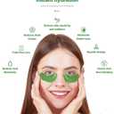 Under Eye Patches, 20 Pairs 24K Gold Eye Patches For Puffy Eyes, Under eye Bags, Wrinkles, Nourish Skin, Eye Masks With Collagen, 24K Gold, Hyaluronic Acid for Men & Women Gift (Aloe Vera Green)