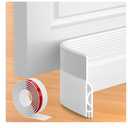 40FT Extra Long Kerf Weather Stripping Door Seal for Large Gaps and Easy Installation (White)