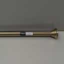 Moen Brushed Gold 44-72-Inch Adjustable Tension Mounted Straight Shower Curtain Rod for Bathroom, No Drilling Needed, TR1000BG