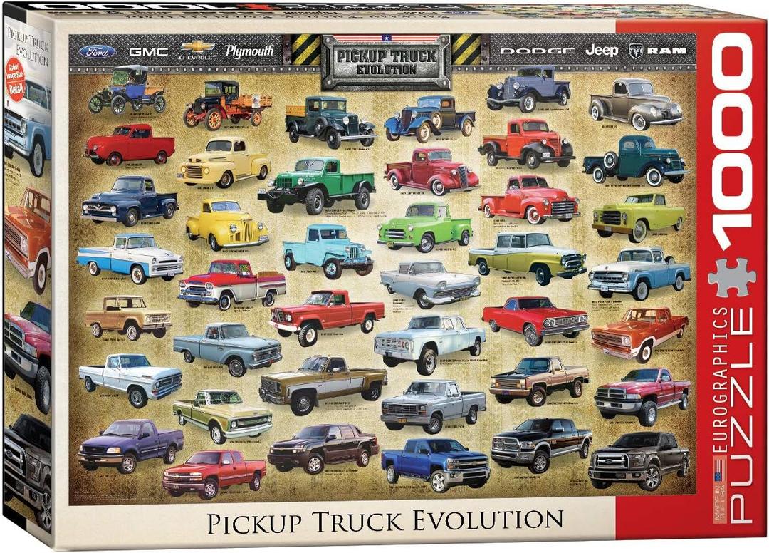 EuroGraphics Pickup Truck Evolution Jigsaw Puzzle (1000-Piece)