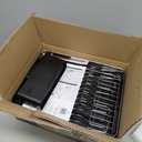 SUNLY Large Dish Drying Rack, Expandable Dish Racks for Kitchen Counter, Space Saving 304 Stainless Steel Drying Rack Kitchen, Extra Large Drainer with Multifunctional Flip Up Pegs, Black