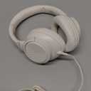 Headphones Wired with Microphone, Over Ear Foldable 3.5mm Plug in Headphones Corded with 4.9ft Tangle-Free Nylon Cord for Tablet, Laptop, MP3/4, School, Airplane Travel (Beige)