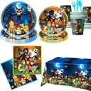 99 Nights in the Forest Birthday Decorations Supplies Tablecloth Plates Cups Napkins Forks Spoons Knives