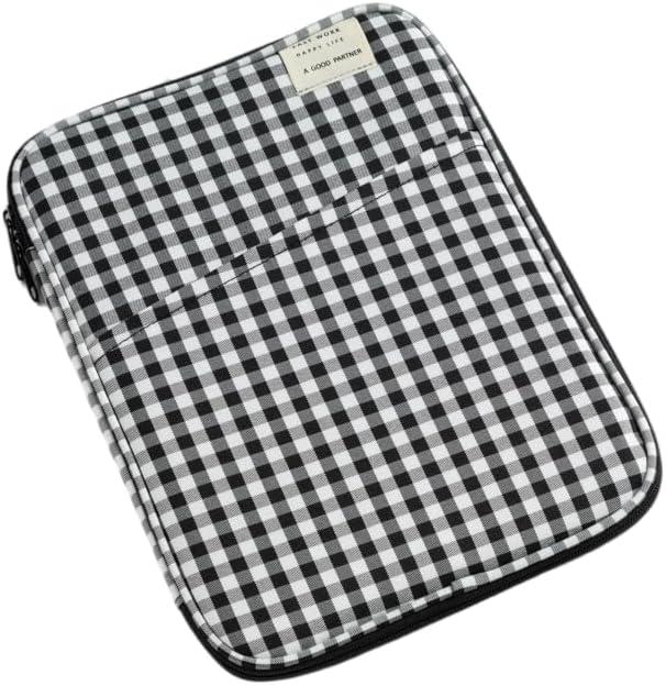 11-13Inch Cute Puffy Laptop Sleeve Fairycore Carrying Laptop Bag Cover Kawaii Tablet Liner Pouch Cottagecore Office Accessories (13inch,Black)