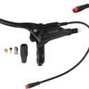 Left & Right Electronic Brake Lever Set for Most Electric Bicycle, GT03 Oil Power-Off Function Ebike Handle, Waterproof Brake Grips for Electric Bike, Ebike Accessories Cut Off Power (Left)