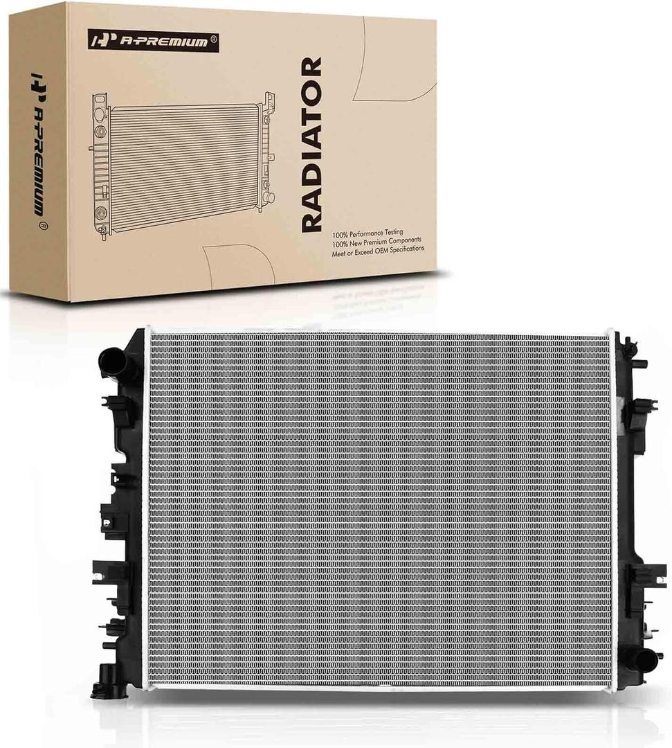 A-Premium Engine Coolant Radiator Assembly Compatible with Dodge Ram 1500, Ram 2500 2009-2010 & Ram 1500 2011-2018, 1500 Classic 2019-2022, 2500/3500 2011-2013, 3.7L 4.7L 5.7L, Replace# 55056858AB