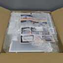 Shoe Storage, 12 Pack Shoe Organizer for Closet, Shoe Boxes Clear Plastic Stackable Shoe Containers with Lids for Size 10 (Large, White)