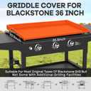 Silicone Griddle Mat Cover for Blackstone Griddle 36 Inch, Full-Coverage Heavy Duty Food Grade Silicone Grill Protective Cover for Blackstone Griddle Accessories, Fathers Gifts