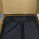 4 Inch 3 Ring Zipper Binder with Shoulder Strap & Handle & Multi-Pocket - 4" Binder with Zipper for School, Compatible with 13-Inch MacBook/Tablet -Patent Design Black