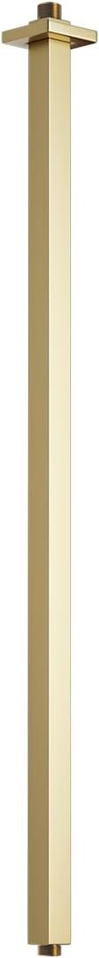 Brushed Gold 26 Inch Shower Head Extension Arm with Flange
Square Design Shower Head Extender Stainless Steel Ceiling Mount Straight Extra-long Shower Arm Replacement