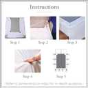 Bed Makers Never Lift Your Mattress Bed Skirt, Designed for Box Spring Beds, Split Corners, 14 Inch Drop Length, King, White